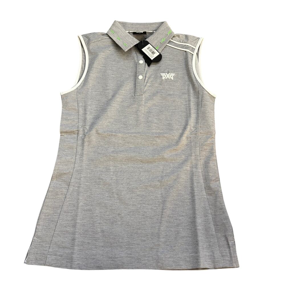 NWT PXG Women’s Sleeveless Cactus Collar‎ Polo XS Performance Golf